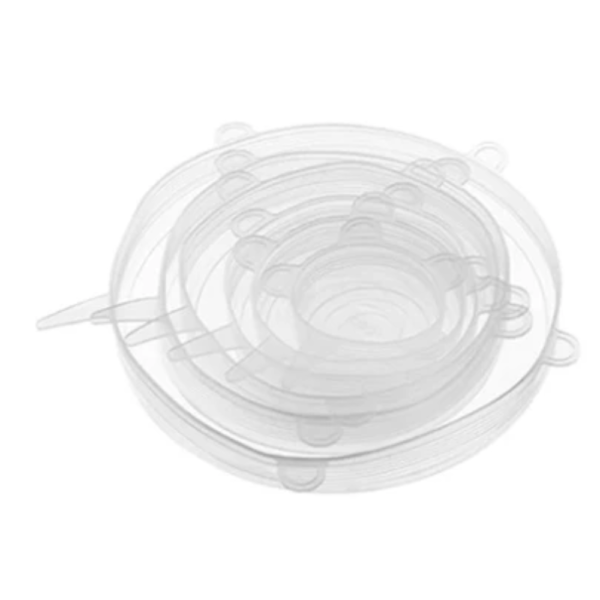 Silicone Lid - White ( Set of 6)