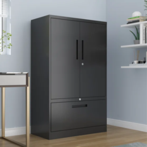 Best Metal 2 Door Cupboard | Drawer & Wheels | Durable