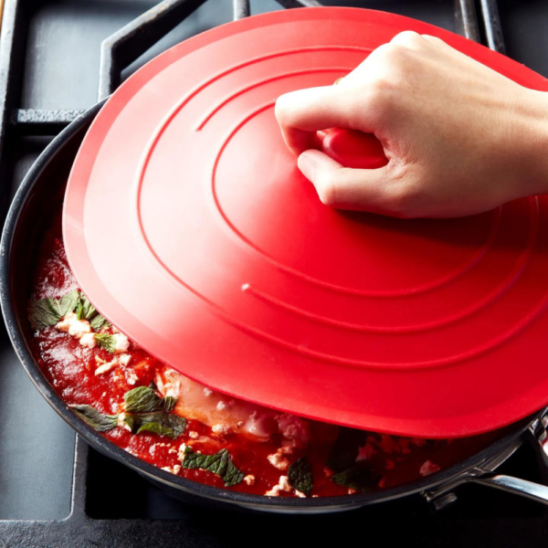 Silicone Pot Cover Spill Stopper Lid - M