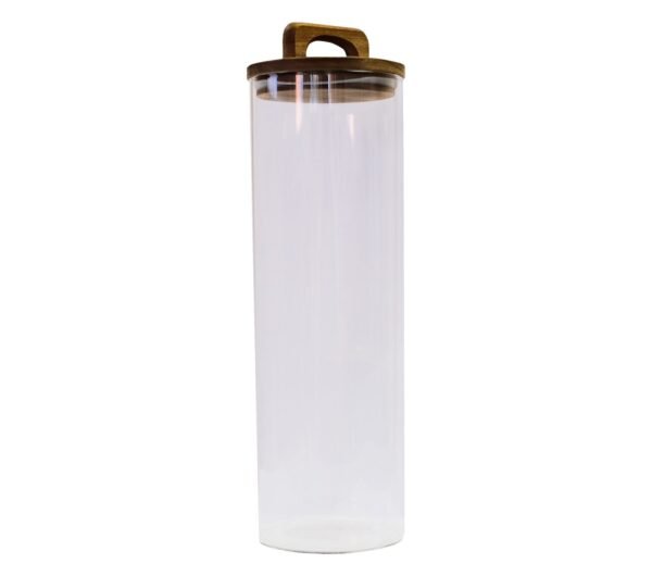 Jar with Acacia Handle Lid - 1000ml - 10 x 15cm