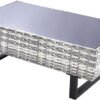 Rattan Cyprus Corner Patio Set - Grey