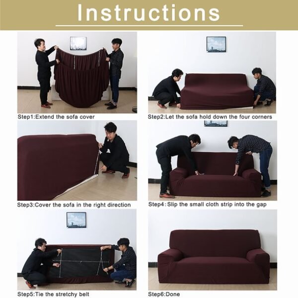 Fine Living Velvet Single Couch Cover - Light Grey