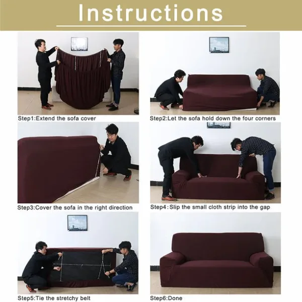 Fine Living Velvet 3Seater Couch Cover - Light Grey