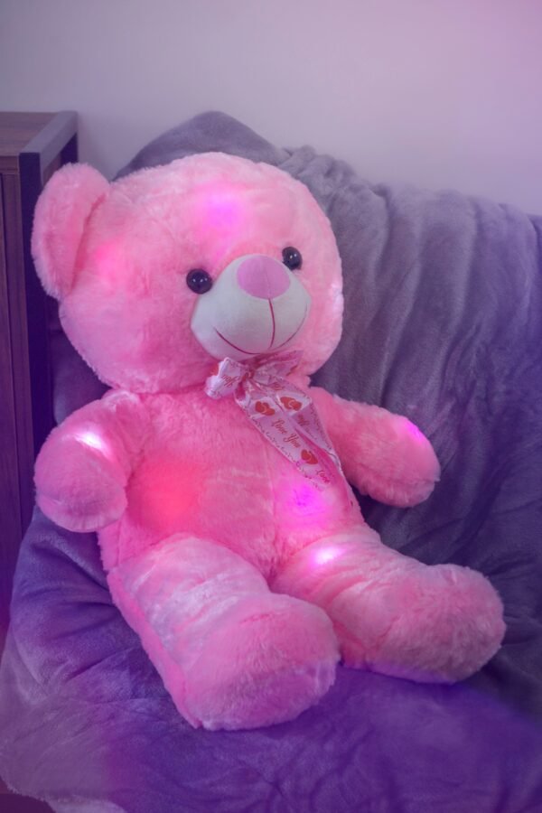 Jeronimo LED Teddy Bear | Pink | Soft & Glowing Plush Toy