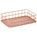 Organize elegantly with the best Basal Wire Rack in rose gold. Spacious, durable, and stylish for any space. Shop now at My Kleine Winkel!