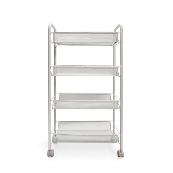 Fine Living Limber 4 Layer Trolley - White