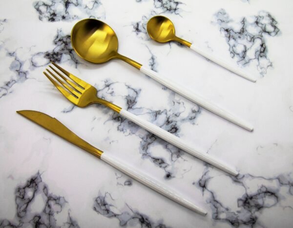 Finery - Cutlery Set 12pc - Gold/White