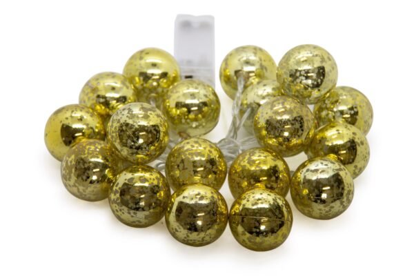 LED Fairy lights - Gold Ball 20pc