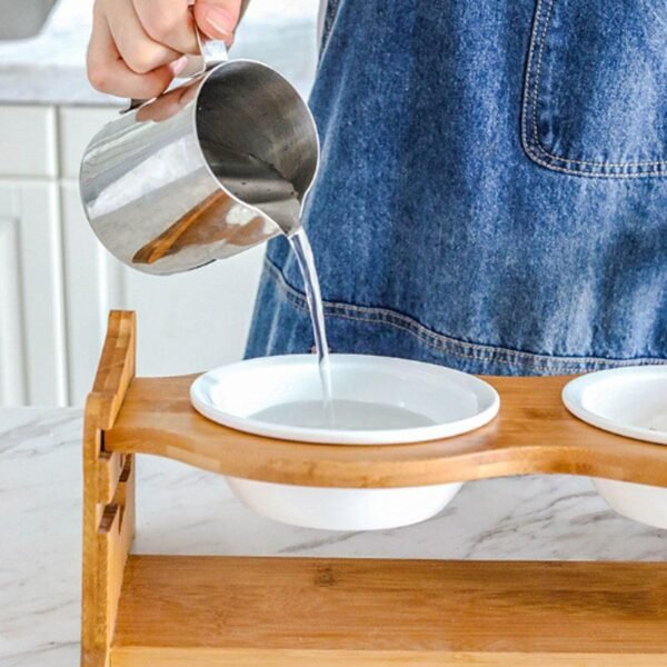 Jaxie Bamboo Stand Feeding Bowl - Single - Rex