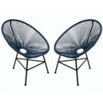 New Fine Living Acapulco Chair – Stylish | Comfortable | Navy,Fine Living Acapulco Chair – Stylish | Comfortable | Navy