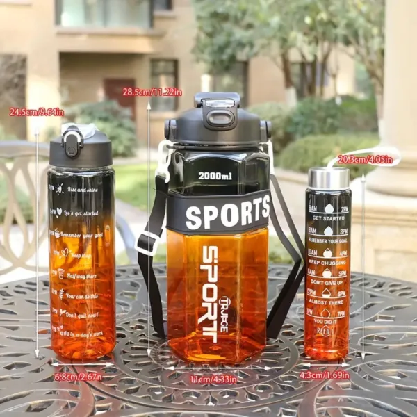 BoldBurst Water bottle - 3pcs - Pink