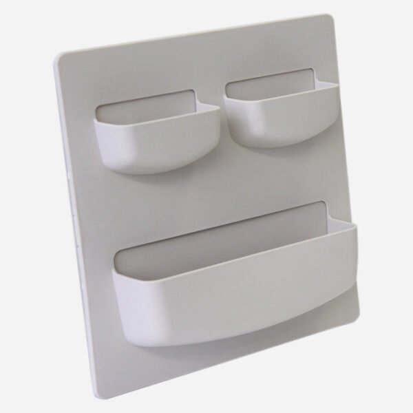 FL Multi-use Compartment Wall Organiser-Stone Grey