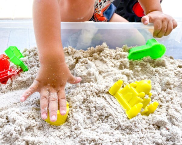 2kg Sensory Sand with Shapes Yellow
