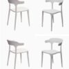 Chester Cafe Chair - White - Fine Living