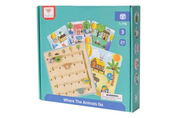 Nuovo Where The Animals Go - Wooden Toy
