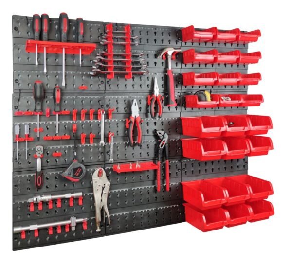 DIY-It Tool & Store- Hook Bins & Backboards - 81pc