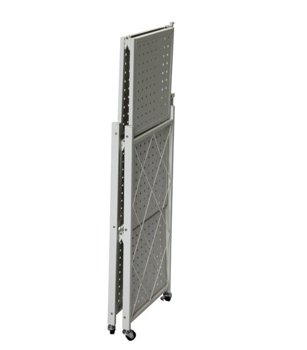 Fine Living Foldable Storage rack-White Metal 3 Layer