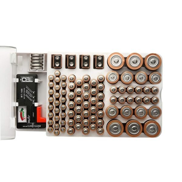 Battery Storage Organizer Box