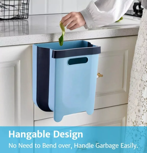 Space Saver Collapsible Trash Bin - Grey