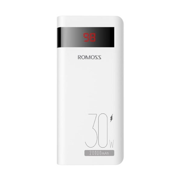 Romoss Sense 6PS Pro 20000mAh 30W Fast Charge Power Bank - White