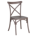 Cross Back Dining Chair – Elegant | Durable | Brown Finish