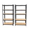 Fine Living - 5 Layer Shelf Matt Black - 2pc set