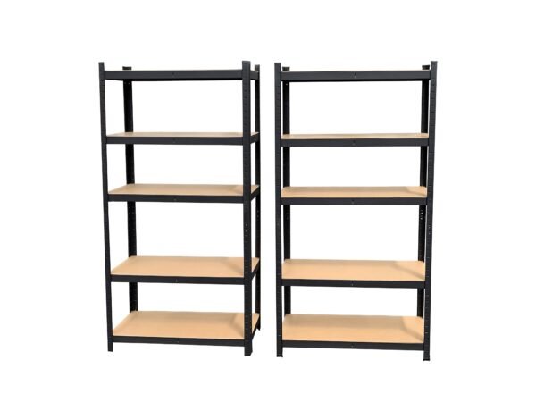 Fine Living - 5 Layer Shelf Matt Black - 2pc set