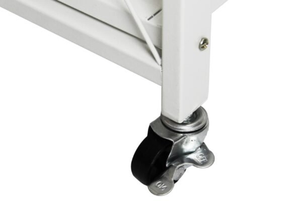 Fine Living Foldable Storage rack-White Metal 3 Layer