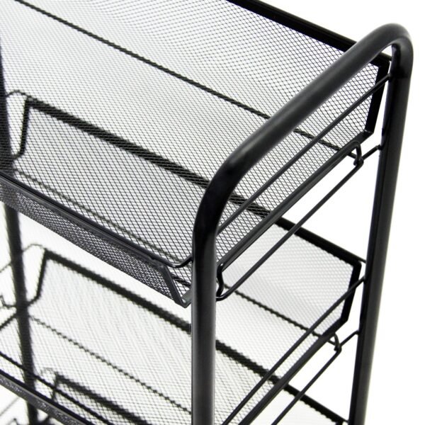 Fine Living Limber 4 Layer Trolley - Black