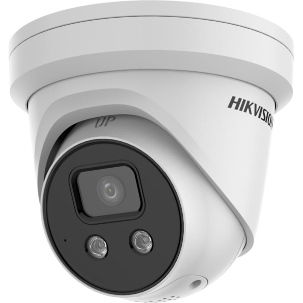 4 MP AcuSense Strobe Light and Audible Warning Fixed Turret Network Camera 2.8MM