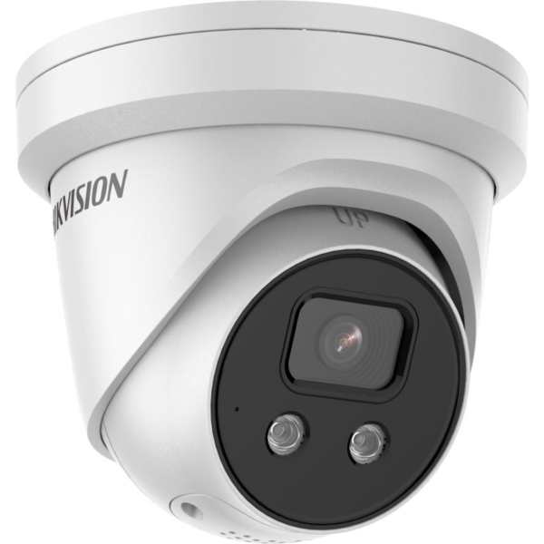 4 MP AcuSense Strobe Light and Audible Warning Fixed Turret Network Camera 2.8MM