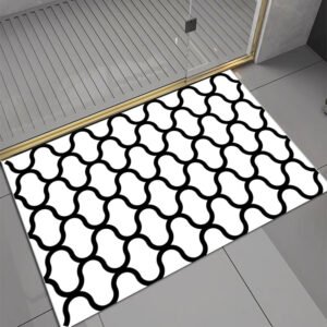 FlowEase - White - Rectangle Bath Mat - 40*60cm