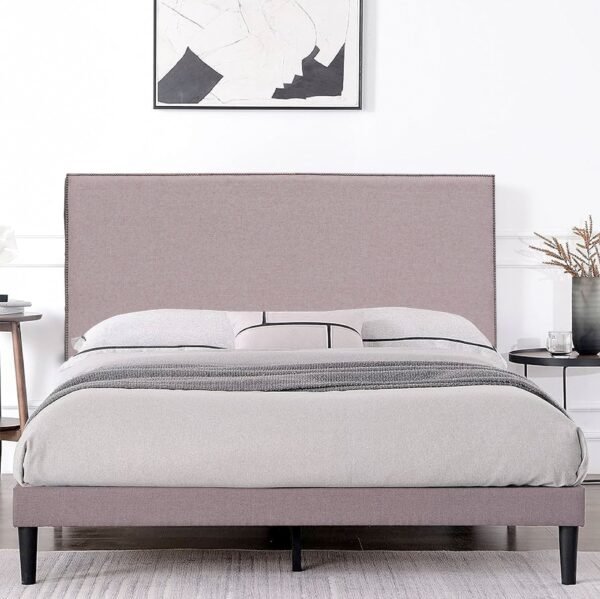 Infinity Crown Headboard - King - Stone