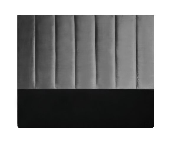 Velvet Pulse Headboard - King - Grey