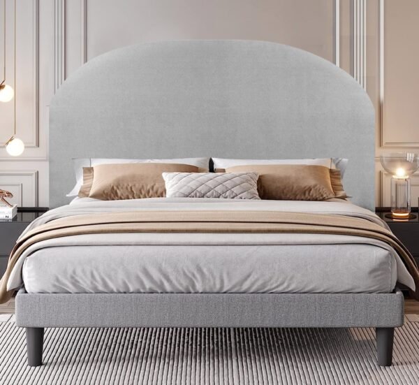 Mystic Arc Headboard - Double - Grey