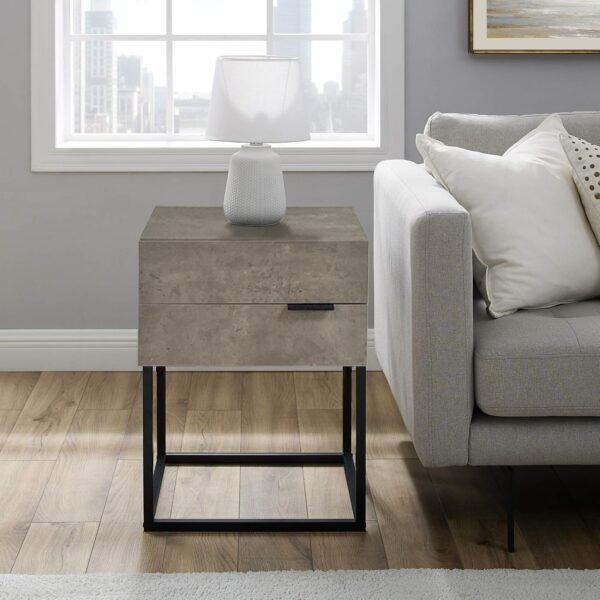 Harold Side Table - Grey - Fine Living