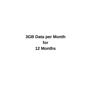 3GB Data per Month for 12 Months