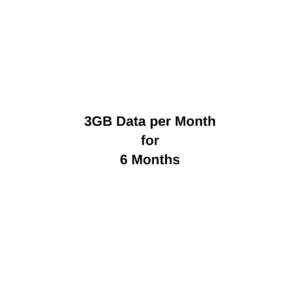3GB Data per Month for 6 Months