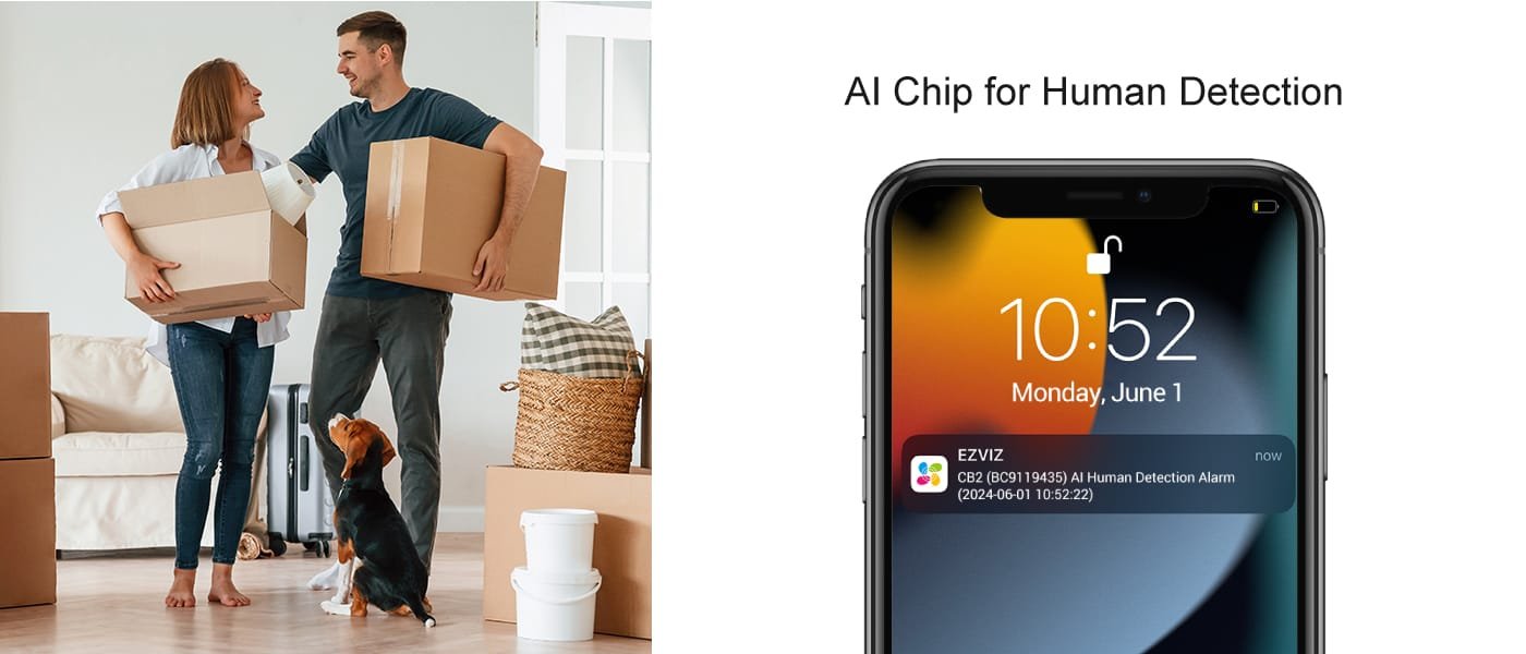 EZVIZ CB2 4G camera ai chip for human detection