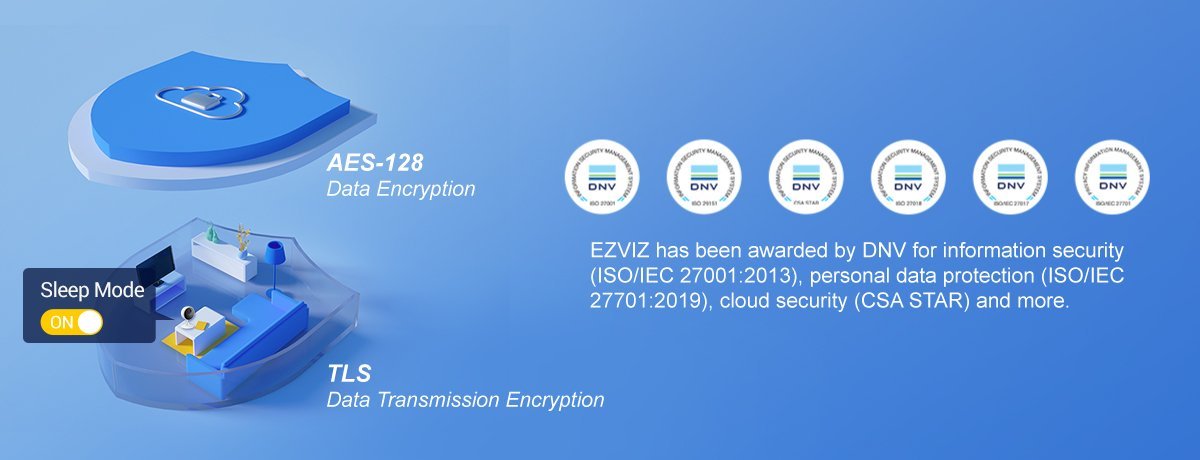EZVIZ CB2 Indoor Battery WiFi Camera 1080P – Wire-Free, Human Detection, 2-Way Talk-Black 15 EZVIZ Data Protection and Privacy