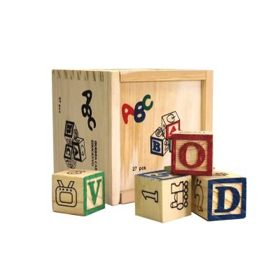 Toy Wooden ABC Blocks | Educational & Fun | 27-Piece Set