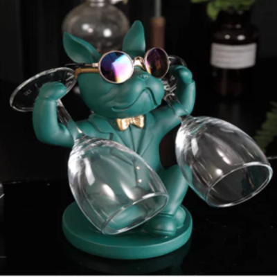 Best Bulldog Glass Holder | Green | Stylish & Functional