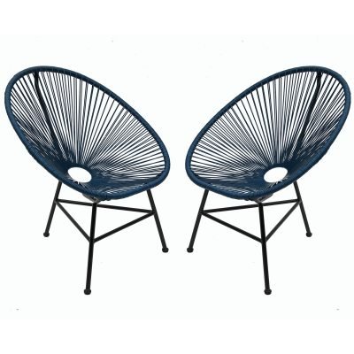 New Fine Living Acapulco Chair – Stylish | Comfortable | Navy,Fine Living Acapulco Chair – Stylish | Comfortable | Navy