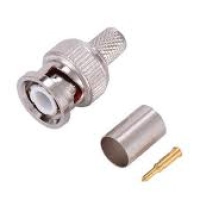 Economical BNC Connector | 6mm Crimp Plug for CCTV