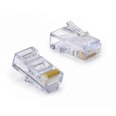 RJ45 CAT5 Connector – High-Quality Ethernet Plug Reliable Network Connectivity for Ethernet & CCTV The RJ45 CAT5 Connector is designed for secure and high-speed data transmission, making it an essential component for Ethernet networking, CCTV installations, and data communication systems. This durable and easy-to-install plug ensures stable connectivity and minimal signal loss. Optimized for CAT5 Ethernet Cables This RJ45 connector is specifically engineered for CAT5 cables, ensuring efficient data transfer and compatibility with networking devices such as routers, switches, IP cameras, and VoIP systems. Key Features & Benefits ✔ Reliable Data Transmission – Ensures strong and stable network connections ✔ Gold-Plated Contacts – Enhances conductivity and minimizes signal interference ✔ Compatible with CAT5 Cables – Ideal for networking and CCTV applications ✔ Durable & High-Quality Build – Designed for long-lasting performance ✔ Easy to Crimp & Install – Works with standard RJ45 crimping tools Ideal for Networking & CCTV Installations This RJ45 CAT5 connector is perfect for LAN setups, data communication, surveillance systems, and office networking, ensuring consistent and efficient performance. Technical Specifications • Connector Type: RJ45 Plug • Compatibility: CAT5 Ethernet cables • Material: High-quality plastic housing with gold-plated contacts • Application: Networking, IP cameras, data transfer, VoIP systems • Installation: Crimp-on design for easy setup What’s in the Box? ✔ 1 x RJ45 CAT5 Connector Why Choose This RJ45 CAT5 Connector? For seamless data transmission and secure network connections, this high-quality RJ45 connector is an essential solution for reliable Ethernet and CCTV wiring.