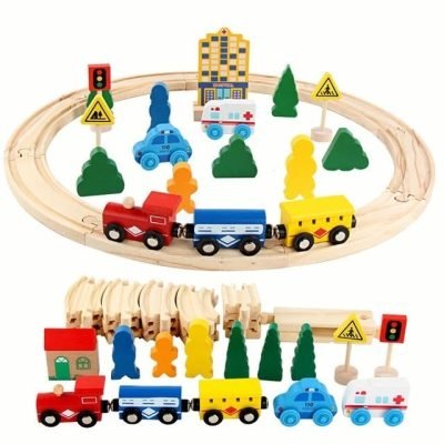 Wooden Train Track Set | Creative Play | Jeronimo