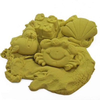 2kg Sensory Sand Yellow | Creative Play with Shapes!